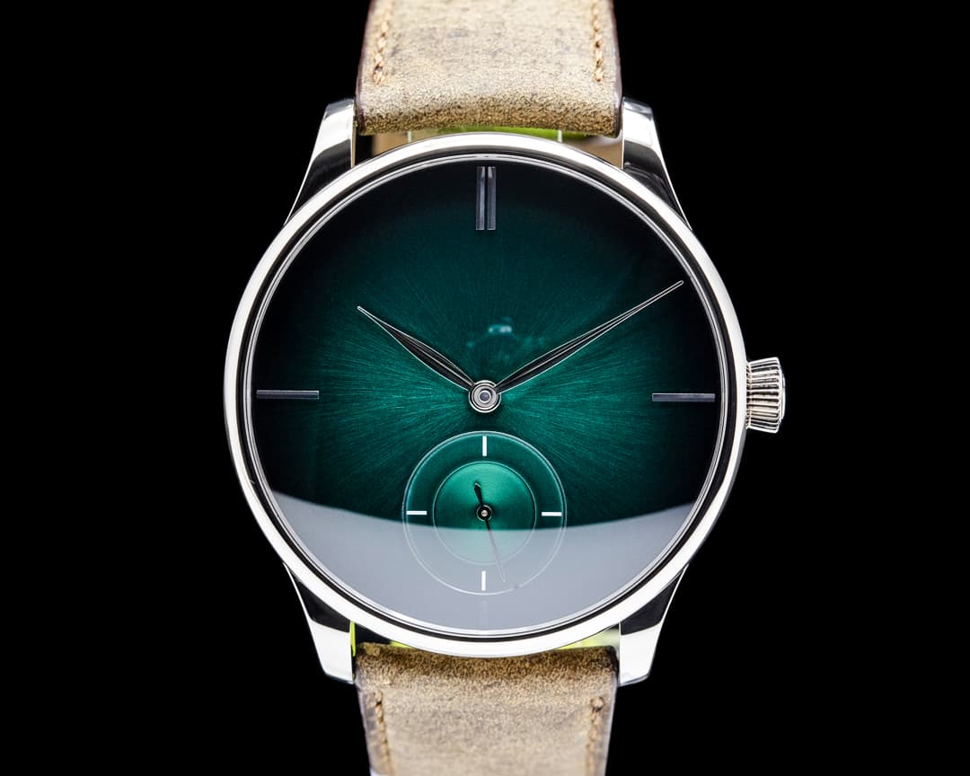 H. Moser & Cie. Venturer Small Seconds XL Purity 18K White Gold Green Dial LIMITED