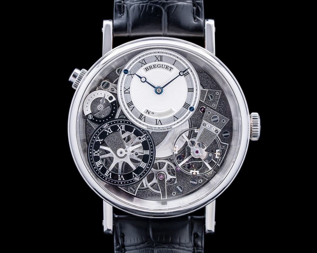 Image of Breguet 7067BB Tradition GMT 18K White Gold Skeleton Dial
