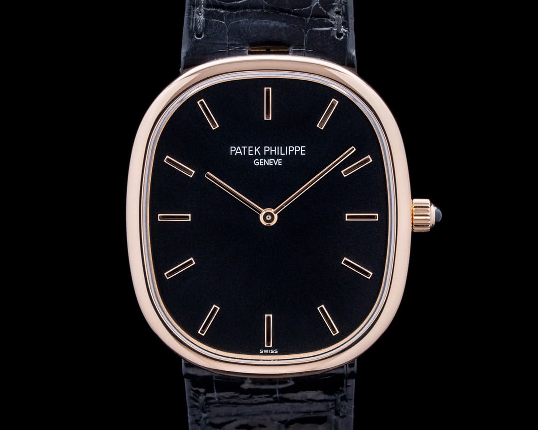 Image of Patek Philippe 5738R Golden Ellipse 18K Rose Gold Black Dial