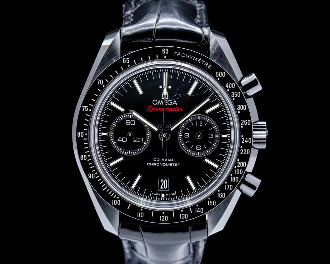 Image of Omega Speedmaster "Dark Side of the Moon" Ceramic Black Dial