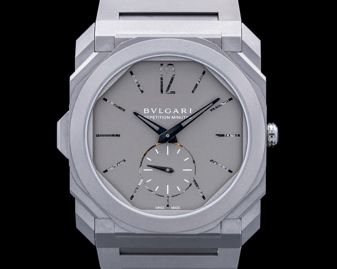 Bulgari 103015 Octo Finissimo Minute Repeater Titanium Gray Dial