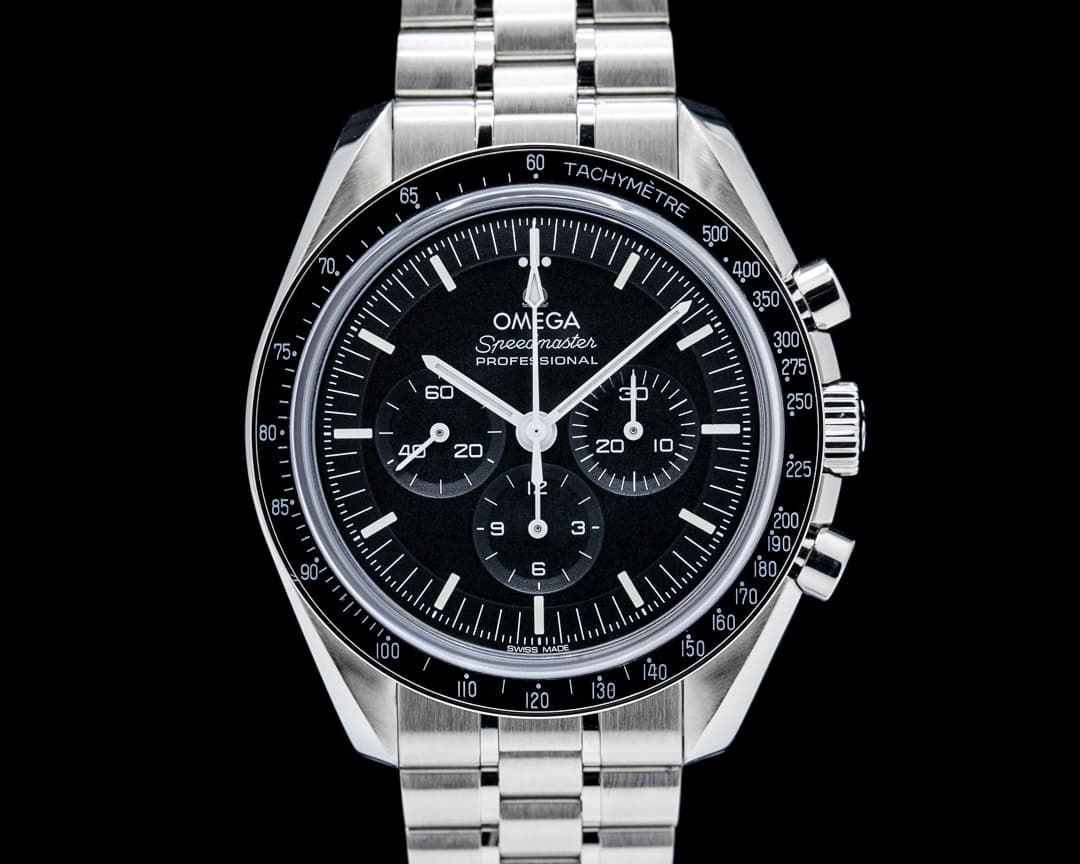 Image of Omega Speedmaster Professional Moonwatch SS Black Dial