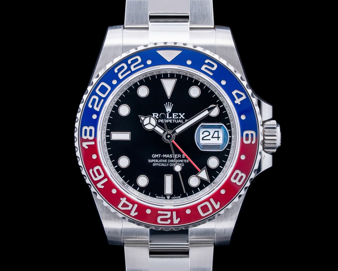 Rolex 126710BLRO GMT-Master II "Pepsi" SS Black Dial