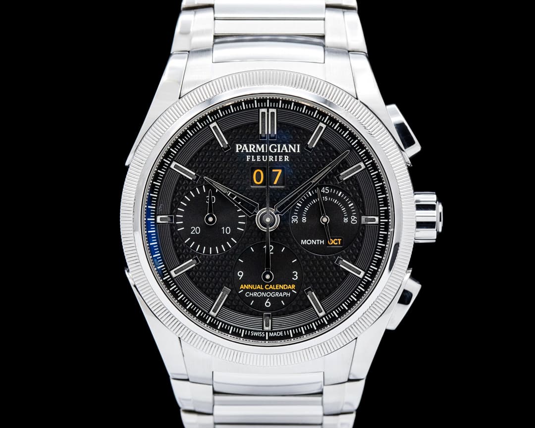 Parmigiani Fleurier PFC906 Tondagraph GT Acier SS Black Dial