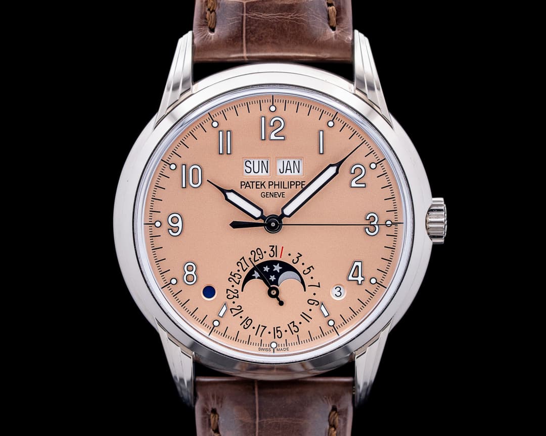 Image of Patek Philippe 5320G Grand Complications Perpetual Calendar 18K WG Salmon Dial