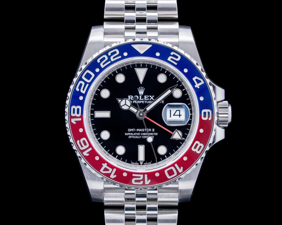 Rolex 126710BLRO GMT-Master II "Pepsi" Jubilee SS Black Dial