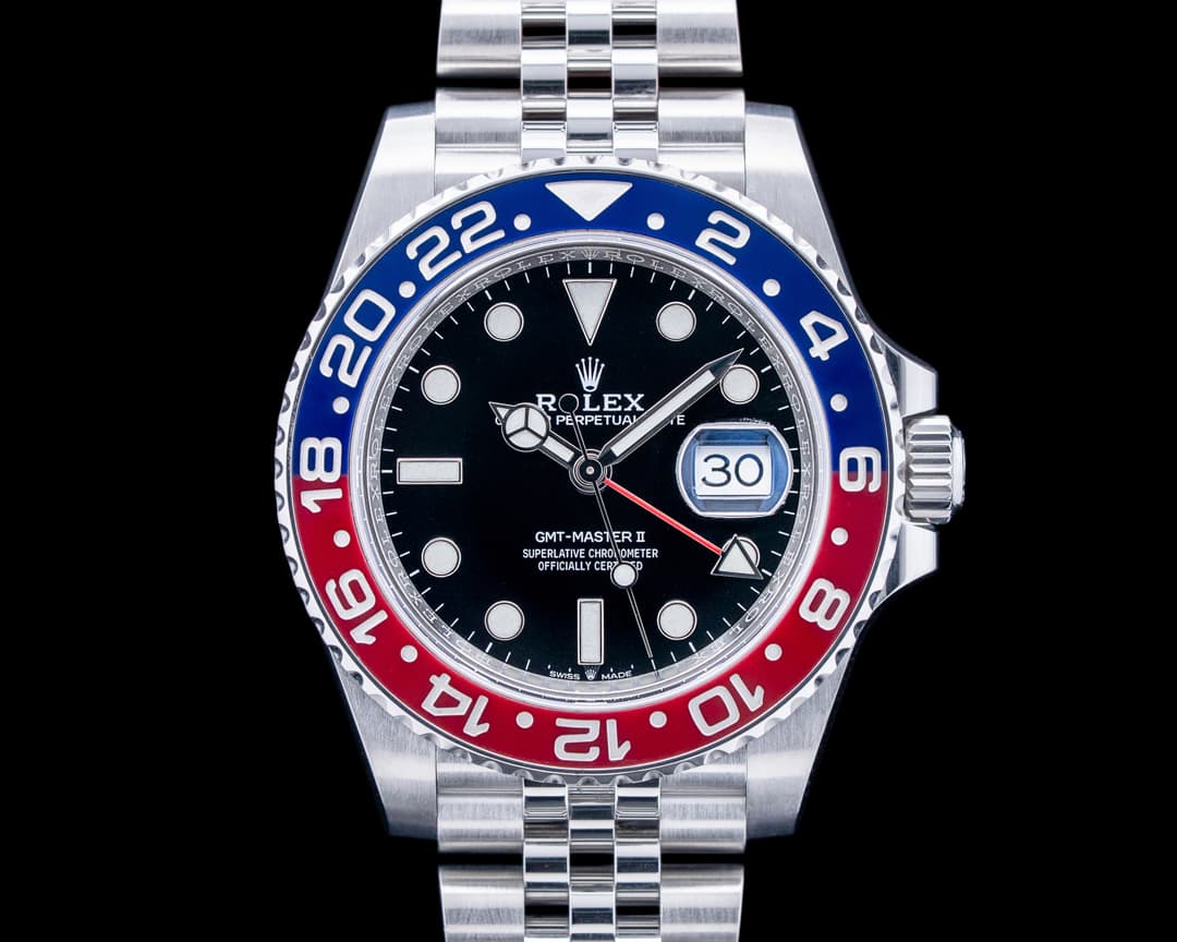 Rolex 126710BLRO GMT-Master II "Pepsi" Jubilee SS Black Dial