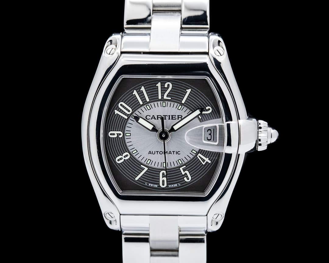 Cartier W62001V3 Roadster Large Automatic SS Gray Dial UNWORN