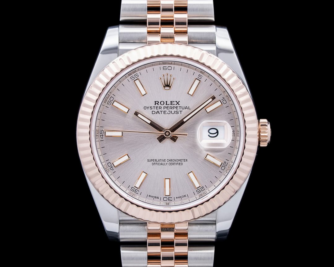 Rolex 126331 Datejust 41 SS / 18K RG "Sundust" Dial
