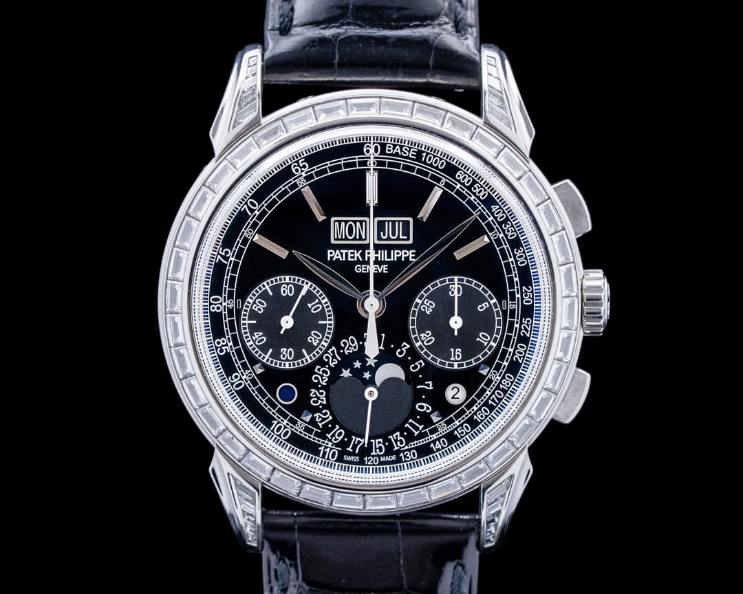 Patek Philippe 5271P Perpetual Calendar Chronograph Platinum Black Dial