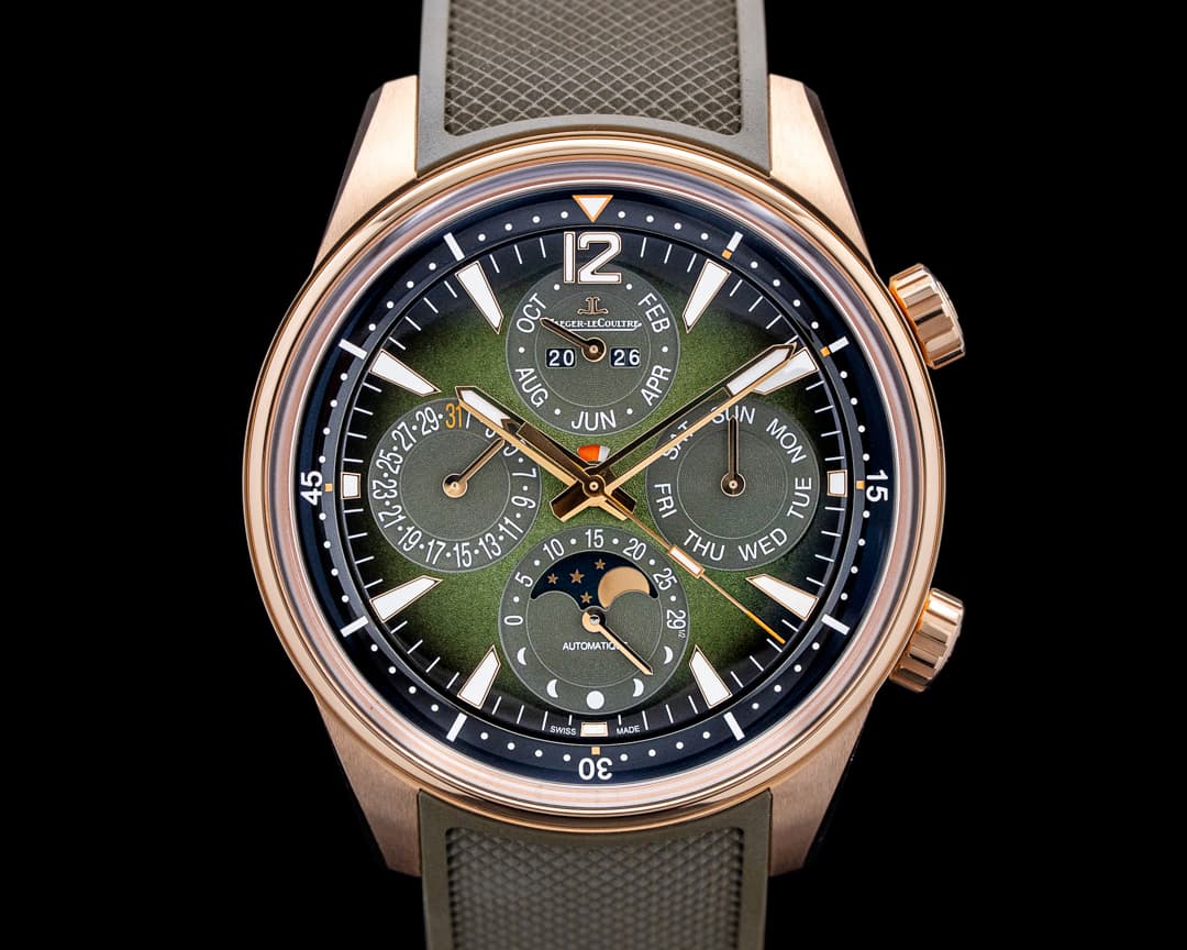 Image of Jaeger-LeCoultre Q908263J Polaris Perpetual Calendar 18K Rose Gold Green Dial 2025