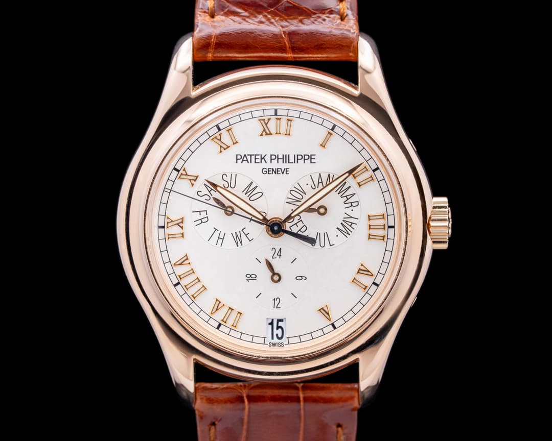 Patek Philippe 5035R Annual Calendar 18K Rose Gold Silver Dial