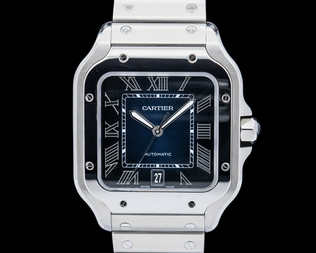 Cartier WSSA0030 Santos de Cartier Large SS Blue Dial