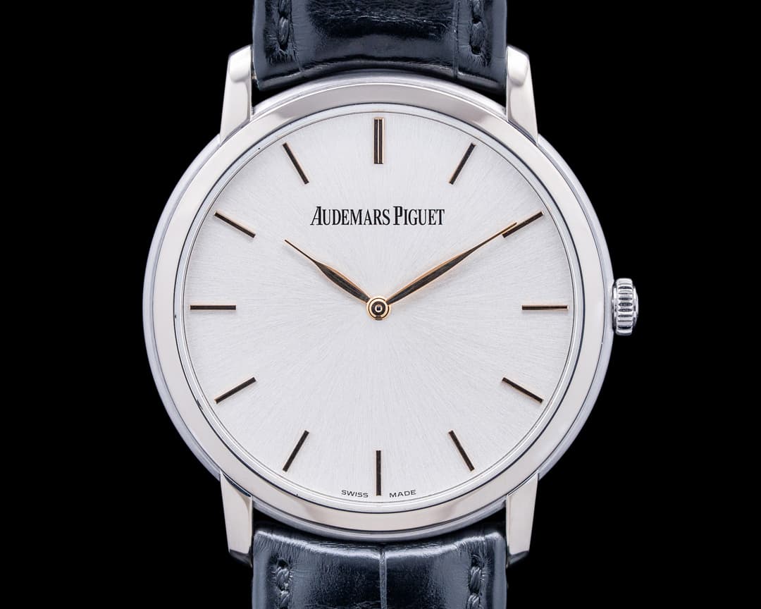 Audemars Piguet 15180BC Jules Audemars Extra-Thin 18K White Gold Silver Dial