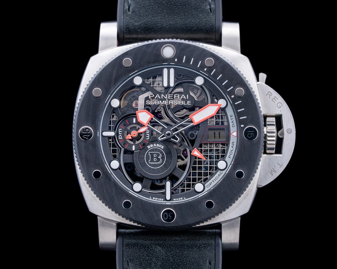 Panerai PAM01403 Submersible "S BRABUS" e-Titanio Skeleton Dial LIMITED