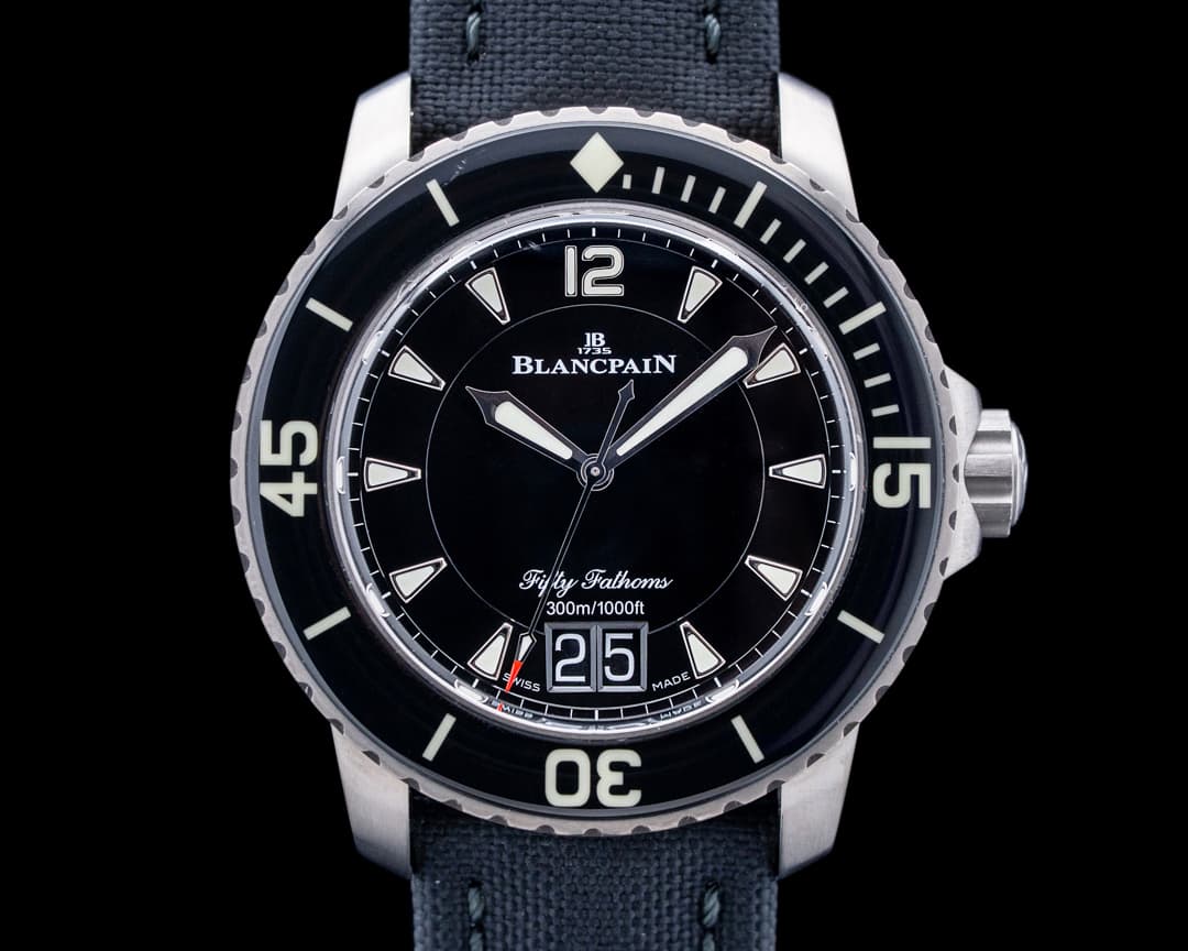 Blancpain 5050 Fifty Fathoms Grande Date Titanium Black Dial