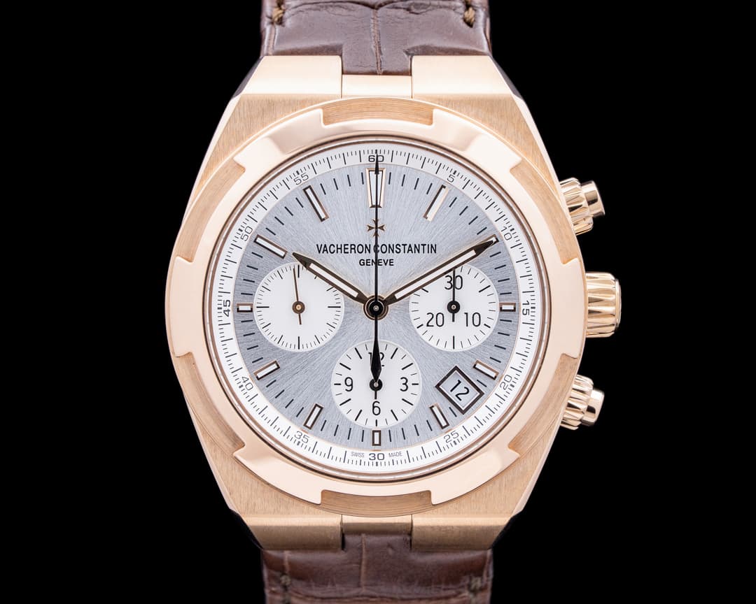 Vacheron Constantin 5500V Overseas Chronograph 18K Rose Gold Silver Dial