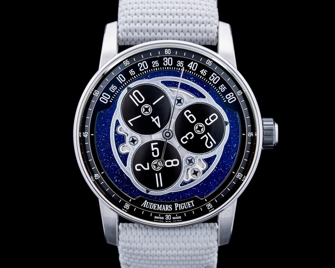 Audemars Piguet 15212NB Code 11.59 Starwheel 18K White Gold Blue Aventurine Dial