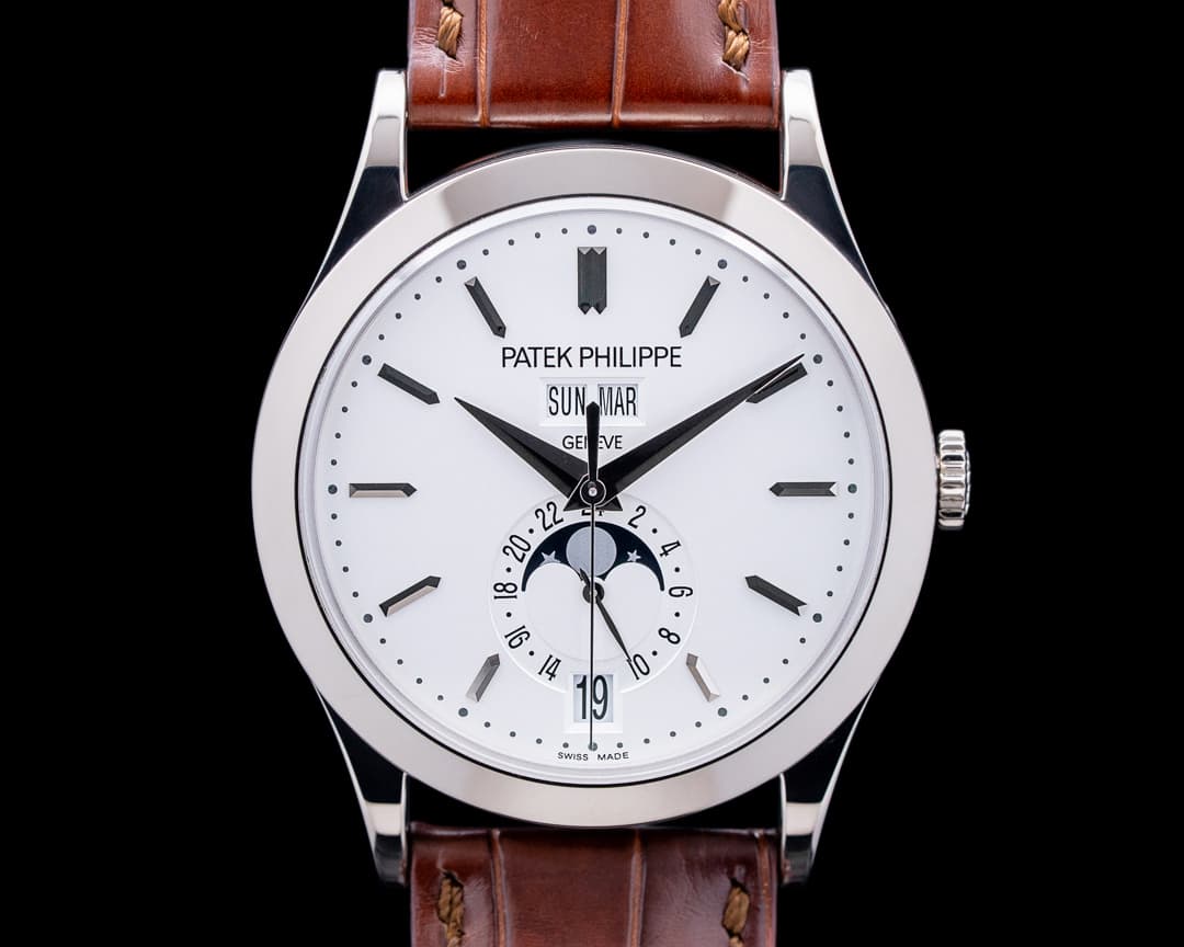 Patek Philippe 5396G Annual Calendar Moon Phase 18K White Gold MOP Dial