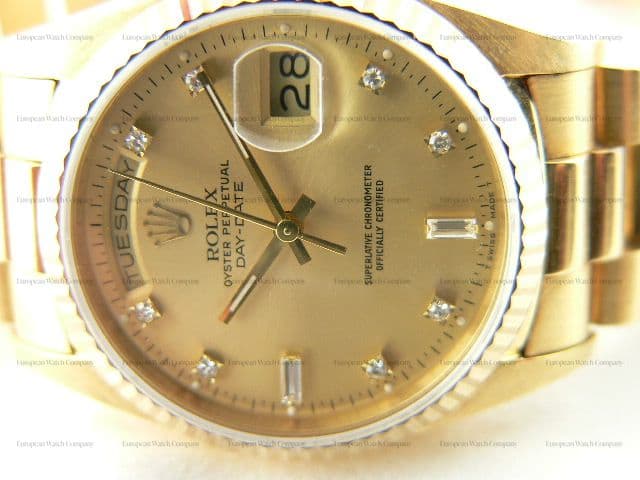 Rolex Presidential YG Diamond Markers