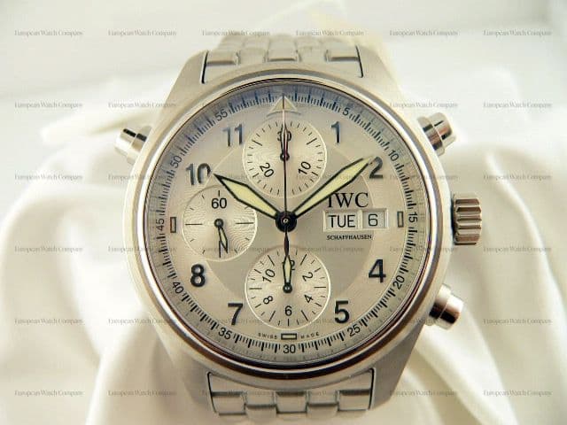 IWC Doppel Spitfire White Dial SS/SS