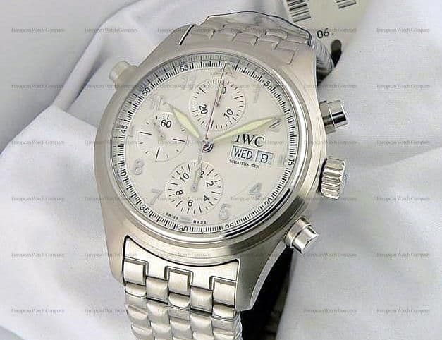 IWC Doppel Spitfire White Dial SS/SS