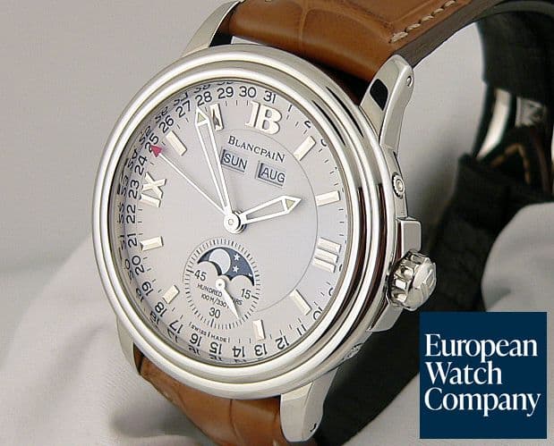 Image of Blancpain Triple Date Moon  White Dial