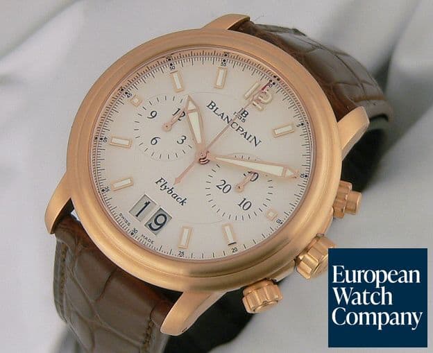 Image of Blancpain Flyback Big Date Rose Strap