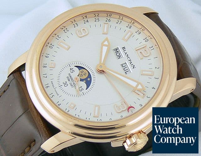 Image of Blancpain Large Triple Date Moon Rose