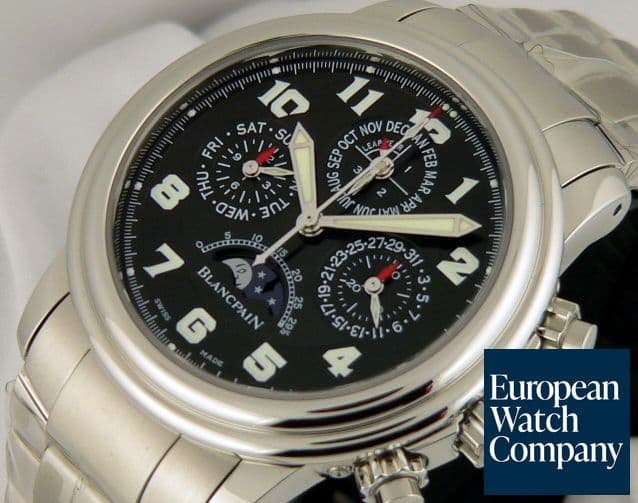 Image of Blancpain 2585F QP SS/SS Black Dial