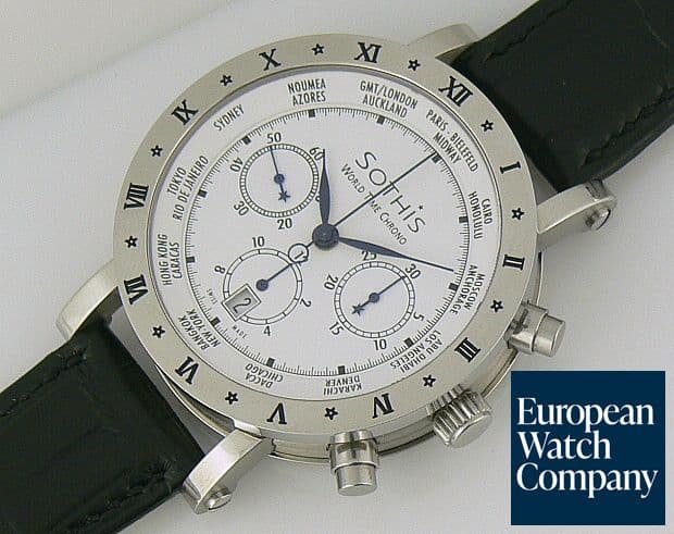 Image of Sothis World Time Chronograph
Red Strap
