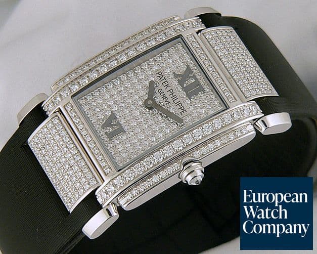 Image of Patek Philippe Twenty-4 4910WG Strap
Pave Diamond Dial
