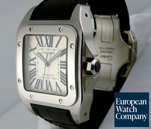 Image of Cartier Santos 100 Steel Large Auto
