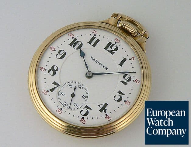 Image of Hamilton Railroad 10k Gold Filled
Pocket Watch