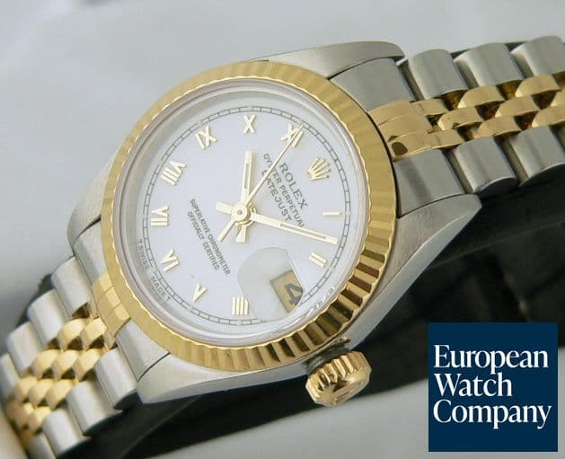Image of Rolex Datejust 2T with White Roman Dial
 
