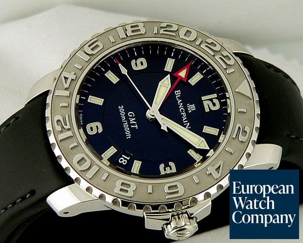 Image of Blancpain GMT SS/Rubber Black