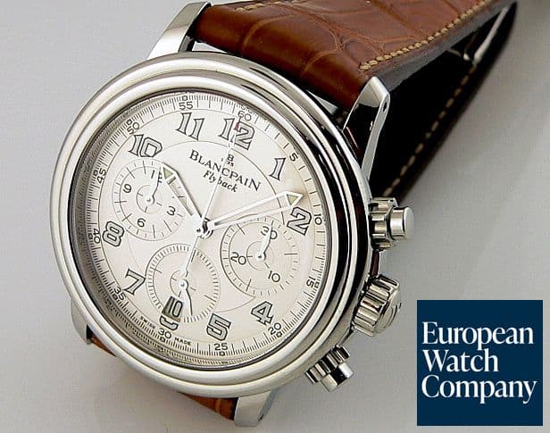 Image of Blancpain Flyback Strap White Dial