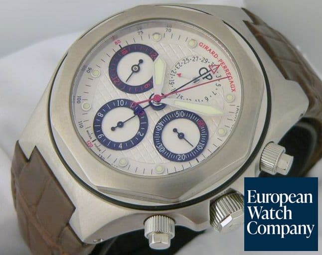 Image of Girard Perregaux Laureato EVO3 SS-Strap
White
