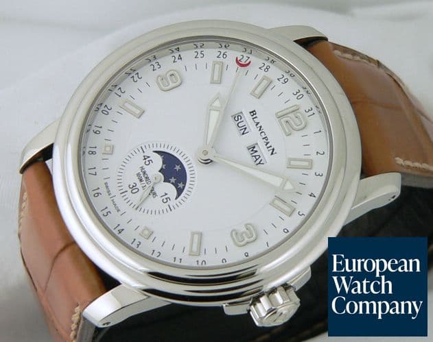Image of Blancpain Large Triple Date Moon Steel