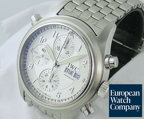 Image of IWC Doppel Spitfire White Dial SS/SS