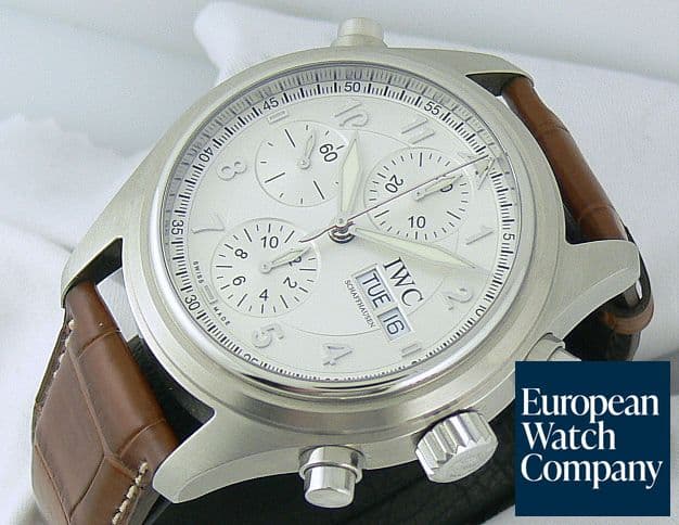 Image of IWC Doppel Spitfire White Dial Strap