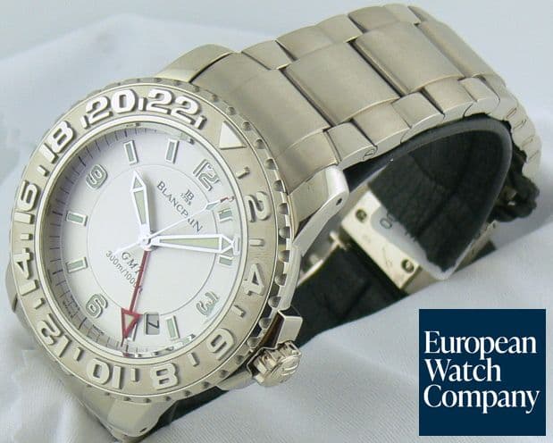 Image of Blancpain Fifty Fathoms GMT WG/WG White