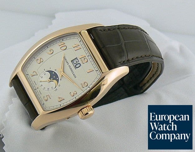 Image of Girard-Perregaux Richville Rose Moon Big Date