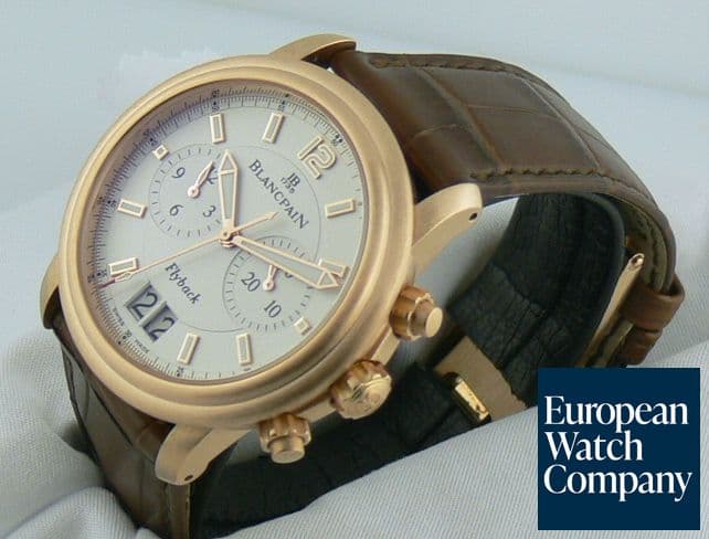 Image of Blancpain Flyback Big Date Rose Strap