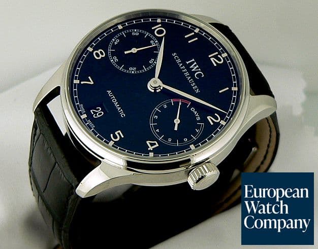 Image of IWC Portugieser 5001 7 Days Steel Black