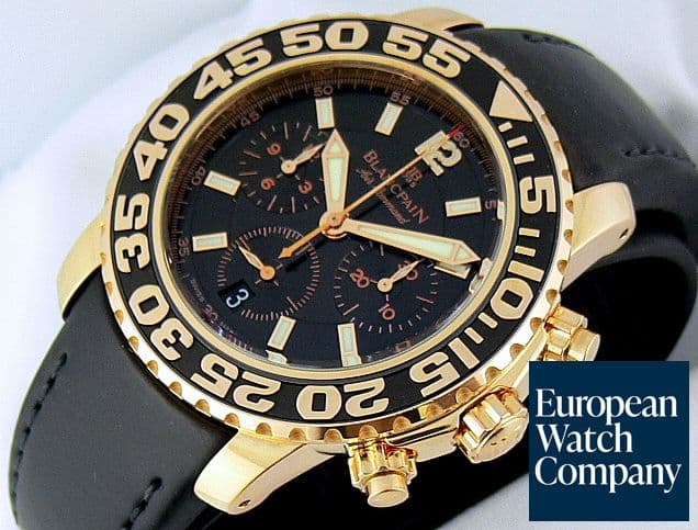 Image of Blancpain Air Command 18K Rose
Rubber Strap
