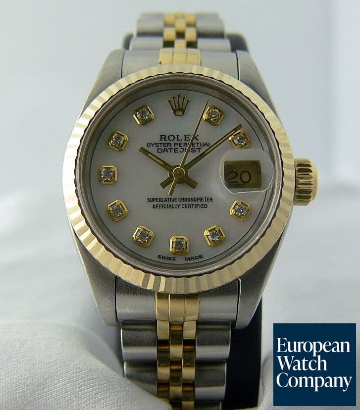Image of Rolex Lady's Datejust 2T MOP Dial Diamond Markers
 