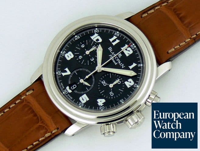 Image of Blancpain Flyback Black Dial Strap
