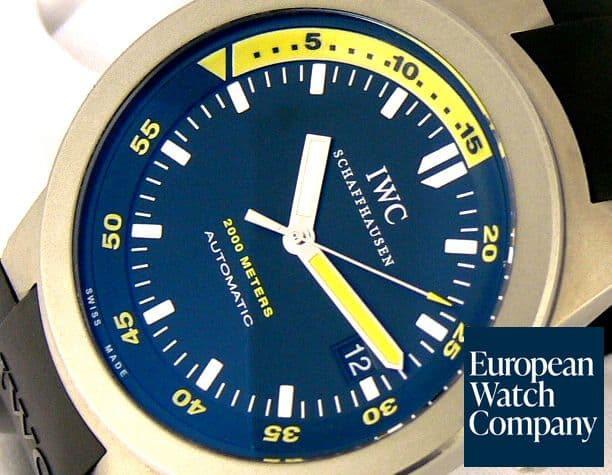 Image of IWC Aquatimer 
Titanium Rubber Black Dial