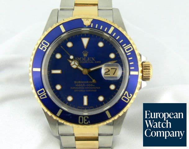 Image of Rolex Submariner 2t Blue/Blue